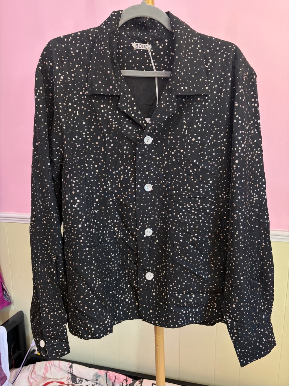 BNWT BODE Glitter Shirt Large - Picture 5 of 10